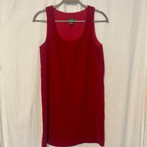 J.Crew Sleeveless Red Velvet dress